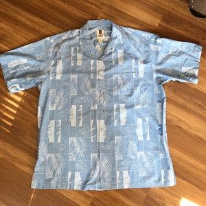 Tori Richard 🌺Hawaiian🌺 Shirt blue/white XL